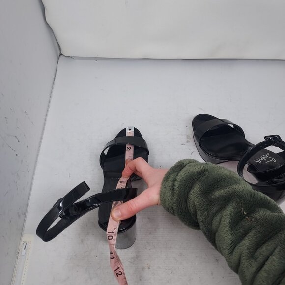 Christian Louboutin Movida Sabina Black Patent Platform Sandal - Picture 6 of 11